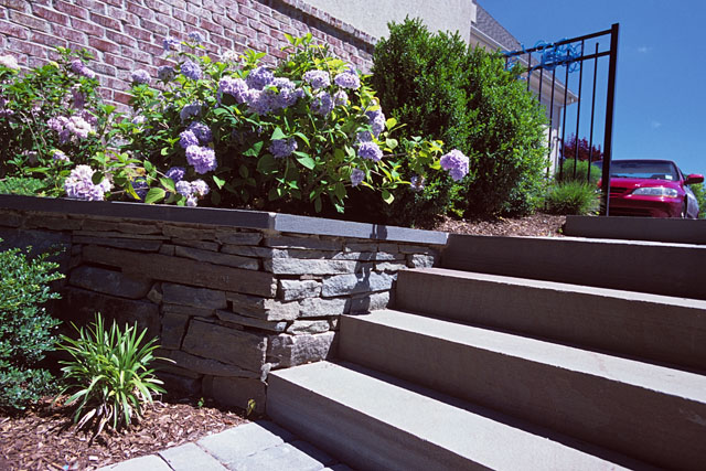 Outdoor Slab Step Construction